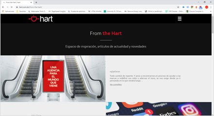 Blog, Sitio web Wordpress Hart Publicidad