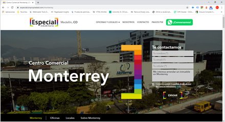 Detalle sede, Web HTML5 administrable Especial con propiedad
