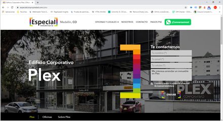Detalle sede, Web HTML5 administrable Especial con propiedad