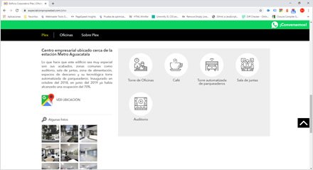 Oficinas sede (generalidades), Web HTML5 administrable Especial con propiedad