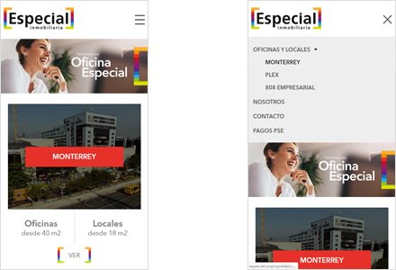 Adaptación responsive, Web HTML5 administrable Especial con propiedad