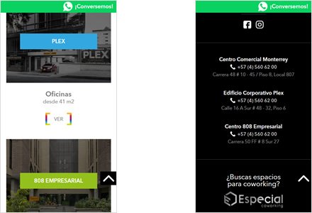 Adaptación responsive, Web HTML5 administrable Especial con propiedad