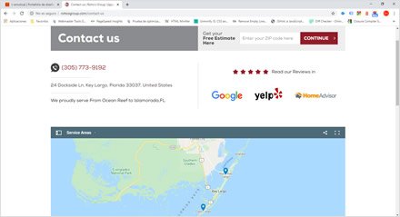 Contacto, Web HTML5 administrable Rohos Group