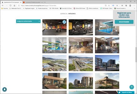 Landing single page, Sistema de Landings Constructora Capital