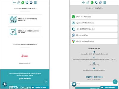 Adaptación responsive, Sitio web administrable Constructora Capital