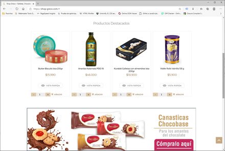 Home, Tienda online Greco