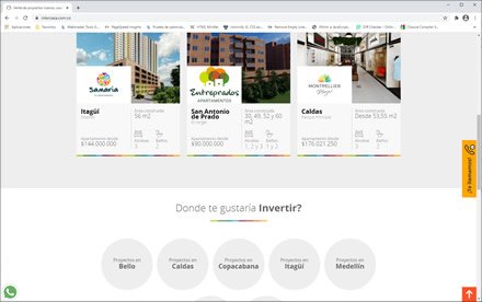 Home (scroll), Sitio web administrable Intercasa