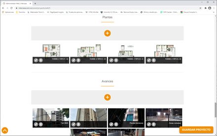 Módulo administrativo, Sitio web administrable Intercasa