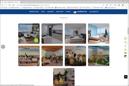 Detalle proyecto, Sitio web administrable Constructora JyP