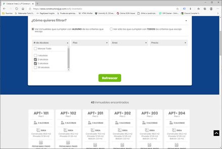 Módulo inventario y cotizador, Sitio web administrable Constructora JyP