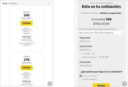 Adaptación responsive, Sitio web administrable La Mansión Inversiones