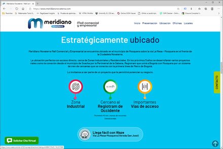 Landing Page (scroll), Landing Page HTML5 Meridiano Novaterra