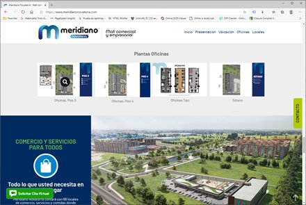 Landing Page (scroll), Landing Page HTML5 Meridiano Novaterra