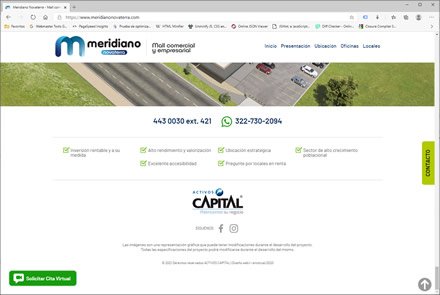 Landing Page (scroll), Landing Page HTML5 Meridiano Novaterra