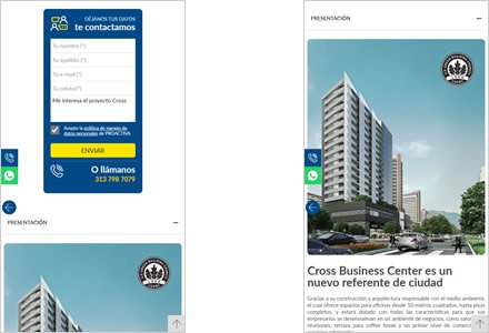 Adaptación responsive, Sitio web administrable Inmobiliaria Proactiva