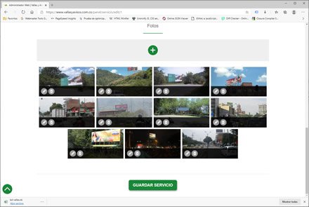 Módulo administrativo, Sitio web administrable Vallas y Avisos