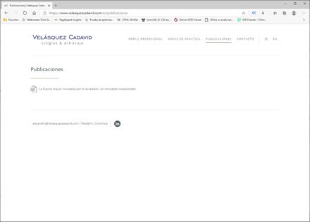 Publicaciones, Imagen y Web Velásquez Cadavid