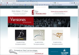 Versiones anteriores, Web Lonja