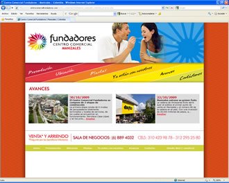 Avances de Obra, Web C.C. Fundadores