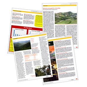 Variaciones editoriales, Logo, boletines, tarjetas Colombia Gold