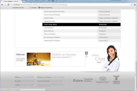 Sobre Medellín (scroll), Responsive web EE Hoteles
