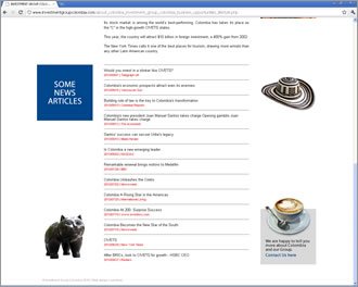 About Colombia (scroll), Web Investment Group