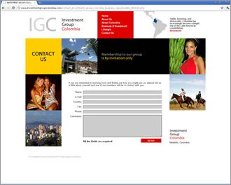 Contact Us, Web Investment Group