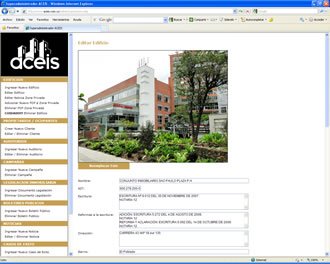 Administrador de contenidos (3), Web ACEIS