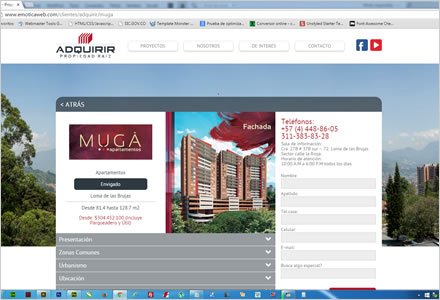 Detalle de proyecto (1), Web Joomla Responsive Adquirir
