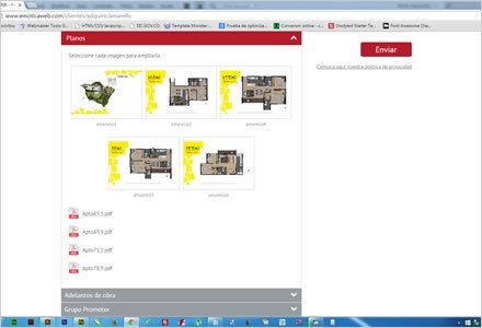 Detalle de proyecto (scroll), Web Joomla Responsive Adquirir