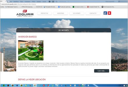 Blog, Web Joomla Responsive Adquirir