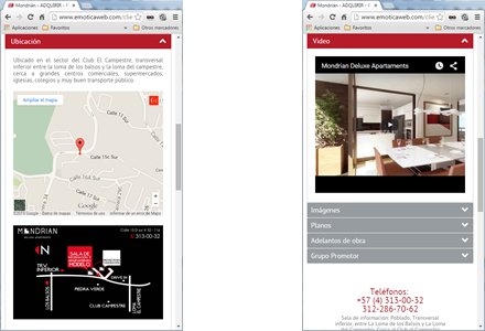 Adaptación responsive, Web Joomla Responsive Adquirir