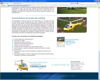 Descripción (scroll), Web Aire Puro Aviación