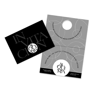 Invitación a Inauguración, Identidad Visual Alquimia
