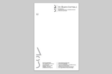 Talonario, Logo y papelerías Dr. Alvaro Correa J.