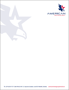 Hoja carta, Diseño de imagen de marca American Technology