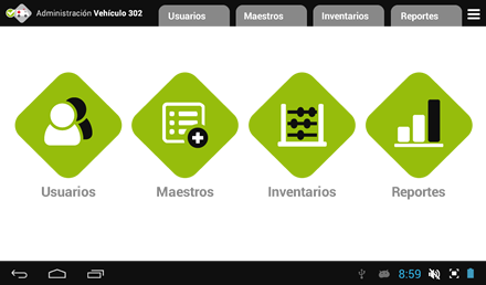 Home módulo administrativo, Diseño de interfaces APP Appbulancia | UdeA