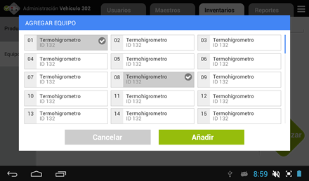 Agregar equipo, Diseño de interfaces APP Appbulancia | UdeA