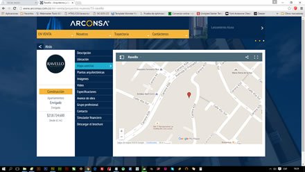 Detalle proyecto (3), Web Joomla Arconsa