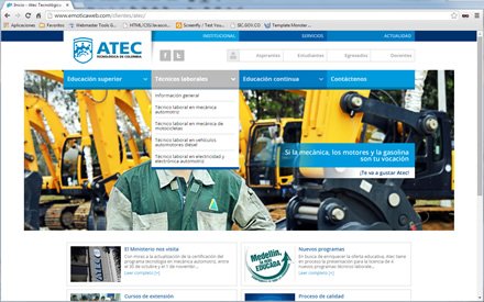 Header, Web Joomla ATEC