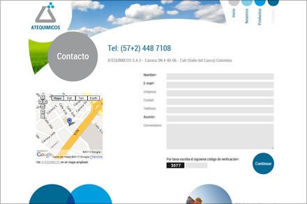 Contacto, Sitio web Atequímicos
