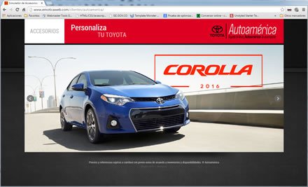 Home (2), Web App Simulador Toyota Autoamérica