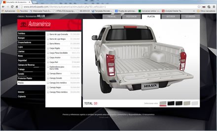 Simulador (platón), Web App Simulador Toyota Autoamérica