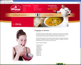 Artículo (detalle), Web Baldom