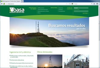 Home, Web y Extranet BASA Ingenieros