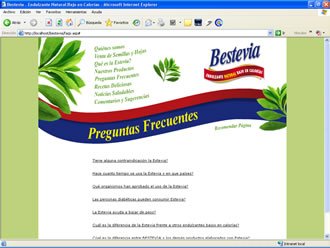 Preguntas Frecuentes, Web Bestevia
