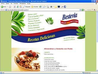 Receta, Web Bestevia
