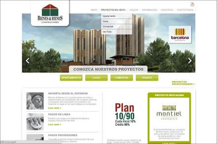 Home, Maquetación HTML 5 Bienes y Bienes