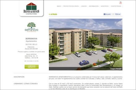 Proyecto detalle, Maquetación HTML 5 Bienes y Bienes