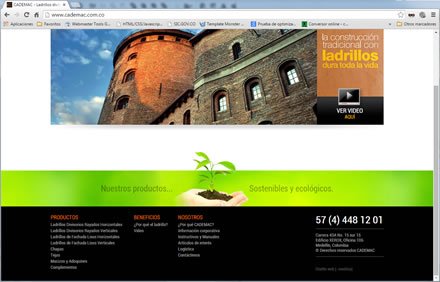 Home (scroll), Sitio web Administrable Cademac